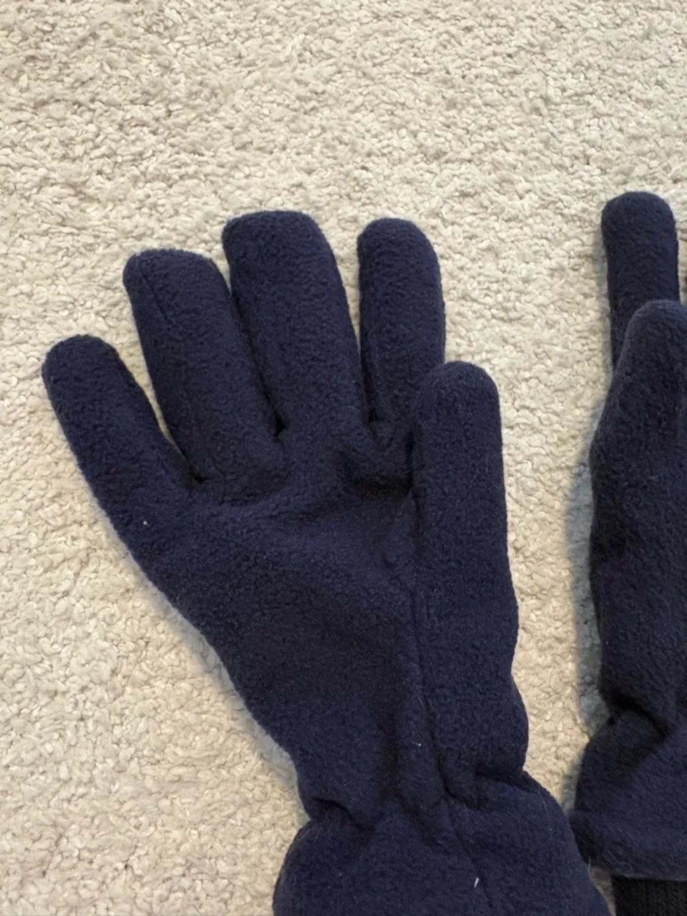 Children’s Place Navy Blue Fleece Winter Gloves